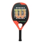 Raquete de Beach Tennis Wilson Match Point FFS - Adulto LARANJA/PRETO