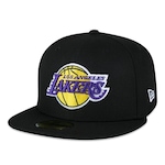 Boné Aba Reta New Era Los Angeles Lakers 5950 NBA - Fechado - Adulto PRETO