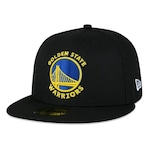 Boné Aba Reta New Era Golden State Warriors 5950 NBA - Fechado - Adulto PRETO