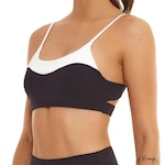 Top Fitness com Bojo Alto Giro Emana - Adulto PRETO/BRANCO