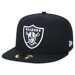 Boné Aba Reta New Era 59Fifty NFL Las Vegas Raiders - Fechado - Adulto PRETO