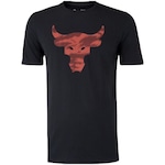 Camiseta Under Armour Project Rock Brahma - Masculina PRETO