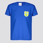 Camiseta Futfanatics Brasil Escudo - Infantil AZUL