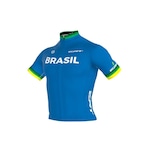 Camisa ciclismo ERT Elite Brasil edição limitada unissex AZUL