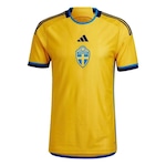 Camisa adidas Suécia I Svff H Jsy - Masculina AMARELO/AZUL