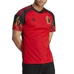 Camisa 1 Bélgica 22 adidas - Masculina VERMELHO