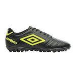 Chuteira Society Umbro Class TF - Adulto PRETO/VERDE