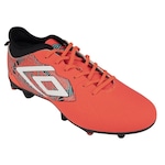 Chuteira de Campo Umbro Tocco II Club - Adulto VERMELHO/BRANCO