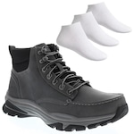 Bota Skechers Ralcon Top Point + 3 Pares de Meias - Masculina CINZA