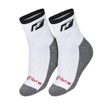 Kit Meias Polyfibre Tennis Socken - 2 Pares - 37 a 40 - Unissex BRANCO