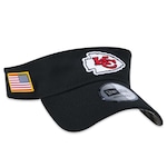 Viseira Aba Curva New Era Kansas City Chiefs Salute To Service 2022 - Ajustável - Adulto PRETO