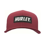 Boné Aba Curva Hurley Label SM23 - Snapback - Adulto VERMELHO