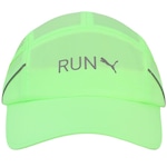 Boné Puma Aba Curva Strapback Lightweight Runner Cap - Adulto Verde/Prata