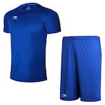 Kit Camiseta + Calção Penalty X - Masculina AZUL/BRANCO