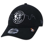 Boné Aba Curva New Era 9Twenty Brooklyn Nets Tip-Off - Strapback - Adulto PRETO