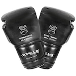 Luva Boxe 12Oz Lifestyle Essencial Black Classic Gorilla Muay Thai kickboxing Fight Combate BRANCO