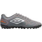 Chuteira Society Umbro Neo Striker - Adulto CINZA/LARANJA