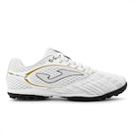 Chuteira Society Joma Liga 5 - Adulto BRANCO/OURO