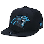 Boné Aba Reta New Era 9Fifty Fit NFL Carolina Panthers - Snapback - Adulto PRETO