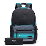 Kit Hang Loose Mochila Espaçosa e Reforçada - 25 Litros + Estojo PRETO