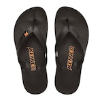 Chinelo Kenner New Summer - Unissex PRETO/LARANJA