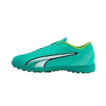 Chuteira Society Puma Ultra Play TT BDP - Adulto VERDE/BRANCO