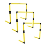 Barreirinha de Agilidade Premium Ajustável 44 a 60cm Pista e Campo - 3 Unidades AMARELO