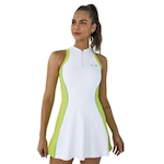 Vestido Alto Giro 2 em 1 - Feminino BRANCO/VERDE