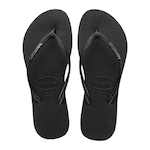 Chinelo Havaianas Slim Sparkle - Adulto PRETO