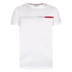 Camiseta Tommy Hilfiger Ab Two Tone Chest Stripe - Masculina BRANCO