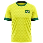 Camiseta do Brasil Braziline Jatoba - Masculina AMARELO CLA/VERD CLA