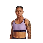 Top Under Armour Mid Keyhole Lilas