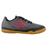 Chuteira Futsal Umbro Indoor Fast - Infantil PRETO/VERMELHO