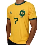 Camisa Brasil Retro Allejo SuperStars Liga Retro - Masculina AMARELO