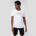 Camiseta Oakley FP B1B Octo Rubber Logo SS - Masculina BRANCO