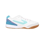 Chuteira Futsal Topper Dominator IV TD - Adulto BRANCO/ROSA