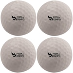 Kit de Bolas de Golfe e Minigolfe Pista e Campo para Treinamento com 4 Unidades BRANCO