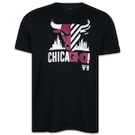 Camiseta Regular New Era NBA Neto 78 Chicago Bulls - Masculina PRETO