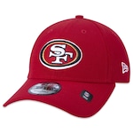 Boné Aba Curva New Era 9Forty NFL San Francisco 49Ers - Snapback - Adulto VERMELHO