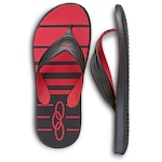 Chinelo Olympikus Hydra - Unissex PRETO/VERMELHO