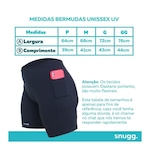 Bermuda com Bolso Segunda Pele Snugg Wear Proteção Uv50+ - Feminina PRETO