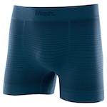 Cueca Boxer Mash Microfibra sem Costura Básica Confortável - Adulto PRETO/AZUL ESC