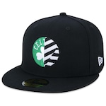 Boné Aba Reta New Era 59Fifty NBA Neto 78 Boston Celtics - Fechado - Adulto PRETO