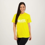 Camisa do Brasil Futfanatics Estrelas - Masculina AMARELO