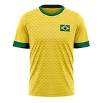 Camiseta do Brasil Braziline Jatobá - Masculina AMARELO