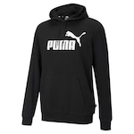 Blusão de Moletom com Capuz Puma Essentials Big Logo - Masculino PRETO/BRANCO