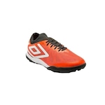 Chuteira Society Umbro Velocita 6 Premier - Adulto LARANJA/PRETO