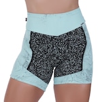 Shorts Fitness Orbis Recortes Degrade Cintura Alta - Feminino VERDE