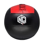 Wall Ball NC Extreme Med Ball - 10 Lbs - 3.6 Kg PRETO/VERMELHO