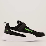 Tenis Puma Infantil Flyer Runner V Ps PRETO/VERDE